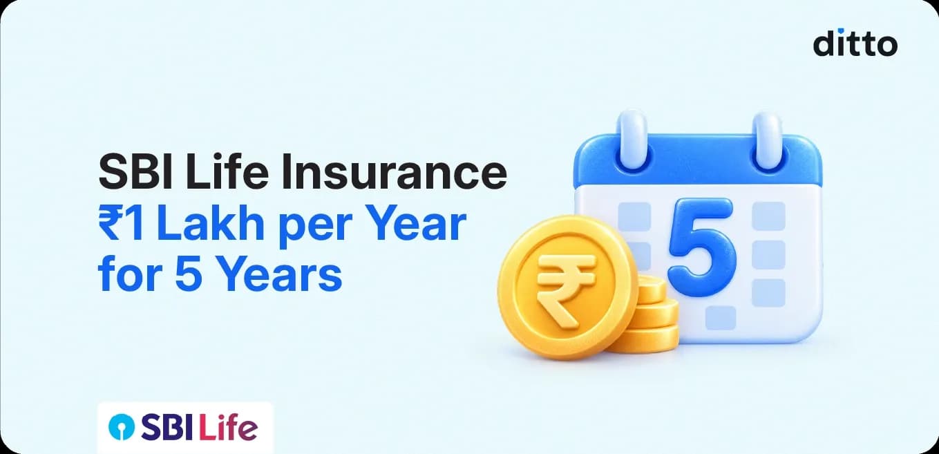 SBI Life Insurance ₹1 Lakh per Year for 5 Years